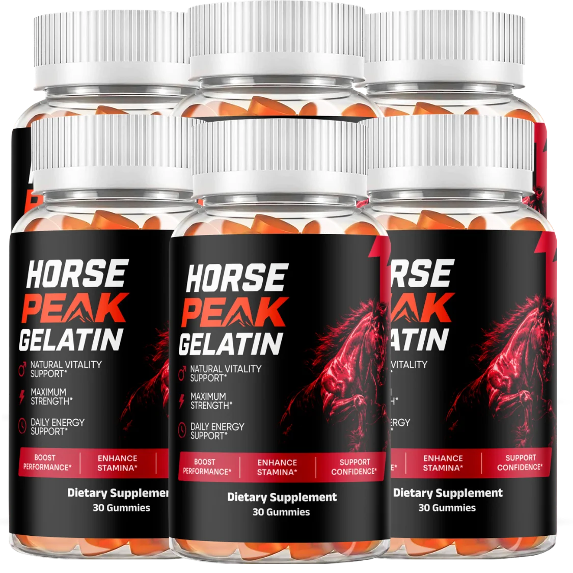 6 bottle Horse Peak Gelatin package
